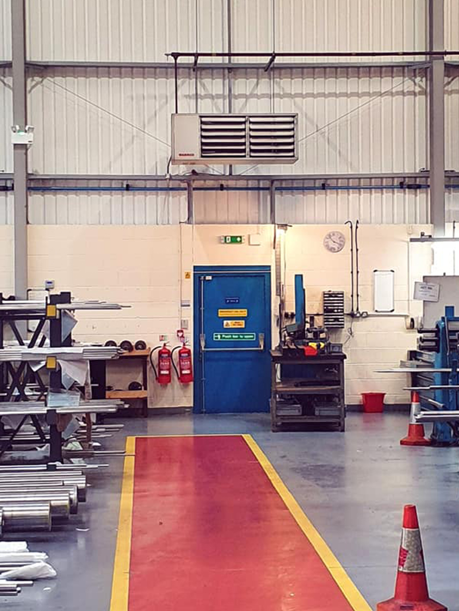 warehouse heating installers sheffield